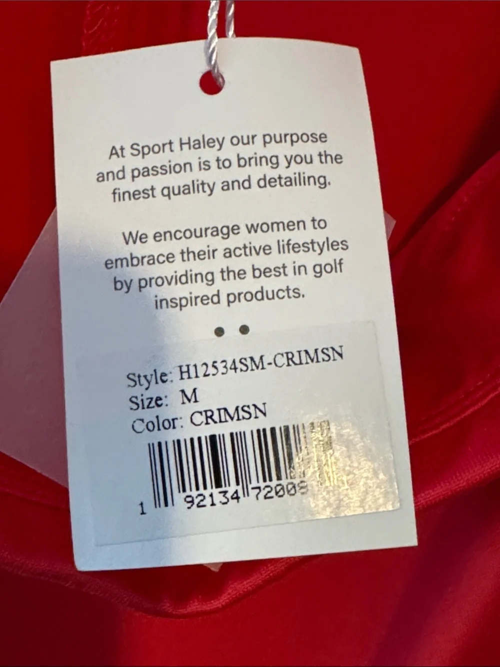 Sport Haley Red Skater Skirt with White Trim - Picture 7 of 7